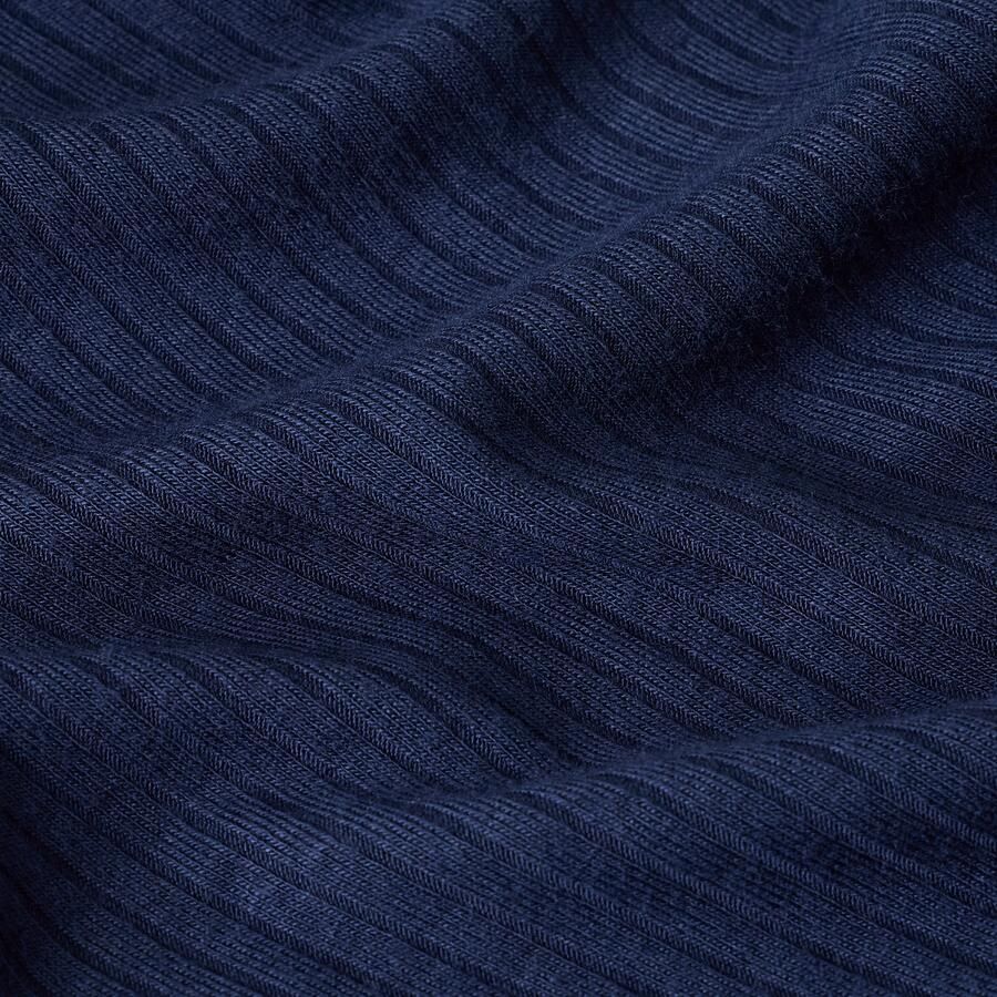 G-Star RAW Mock Slim Rib Logo Top Donkerblauw Dames - Foto 2