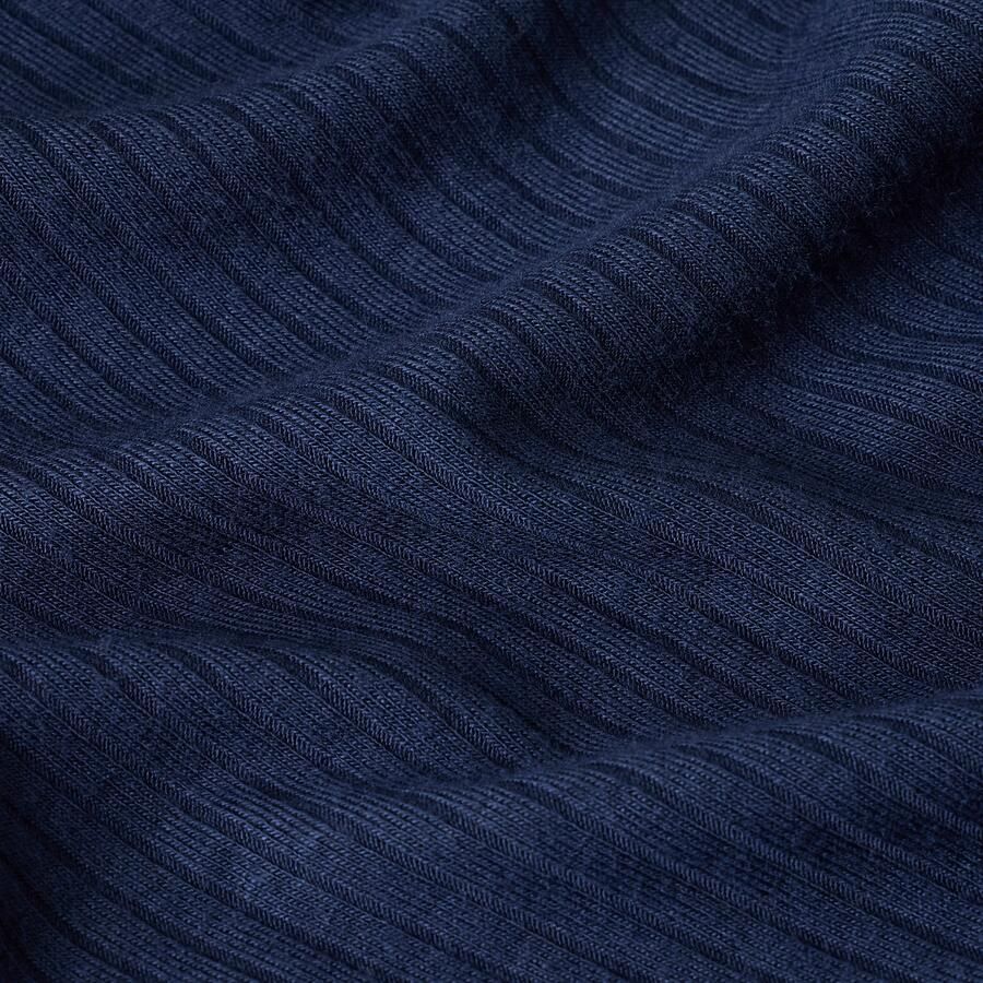 G-Star RAW Mock Slim Rib Logo Top Donkerblauw Dames - Foto 2