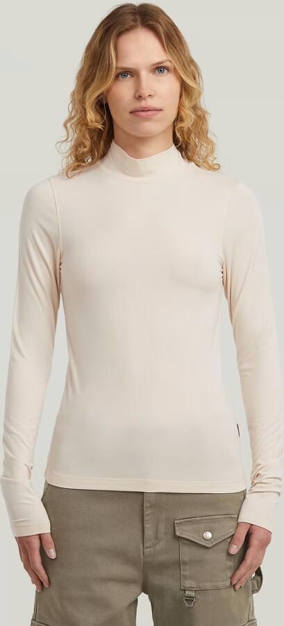 G-Star RAW Mock Slim T-shirt Wit Dames