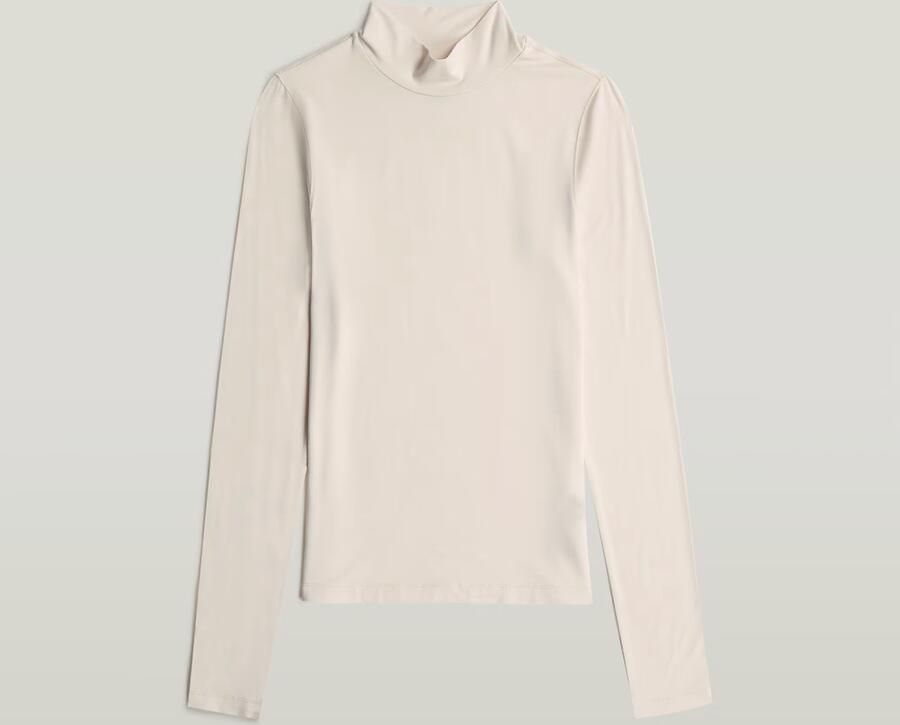 G-Star RAW Mock Slim T-shirt Wit Dames - Foto 4