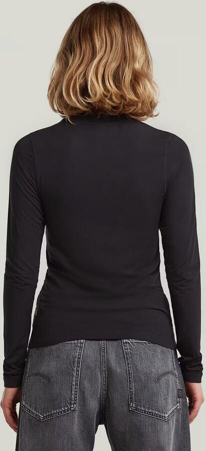 G-Star RAW Mock Slim T-shirt Zwart Dames - Foto 7