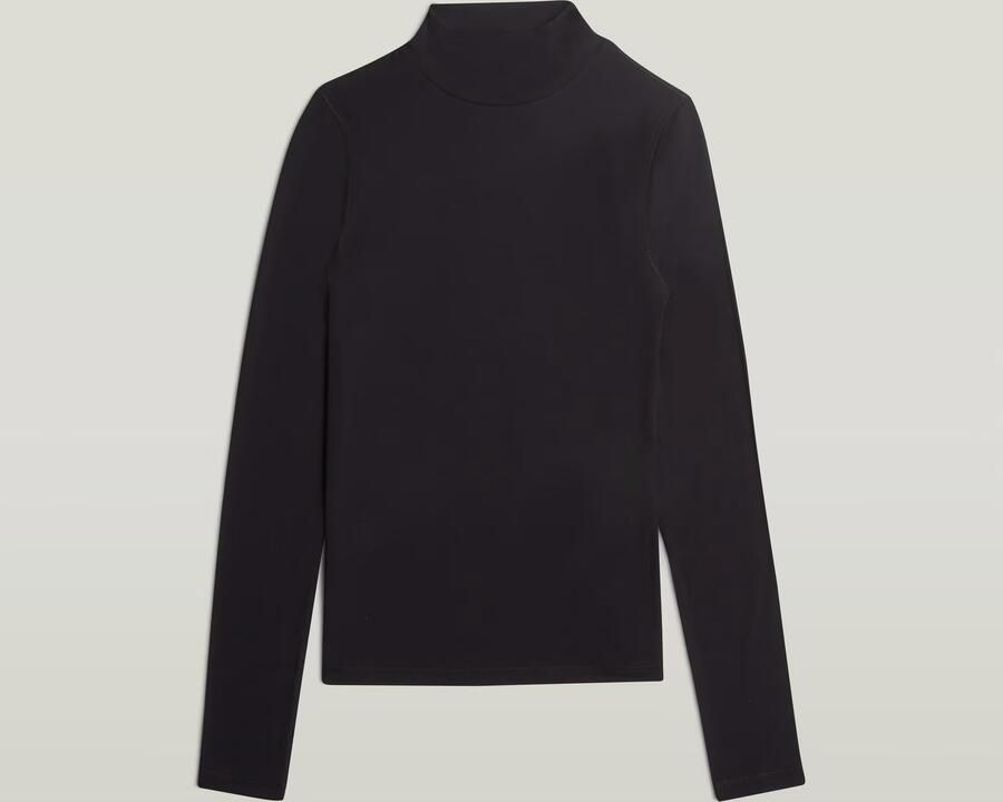 G-Star RAW Mock Slim T-shirt Zwart Dames - Foto 3