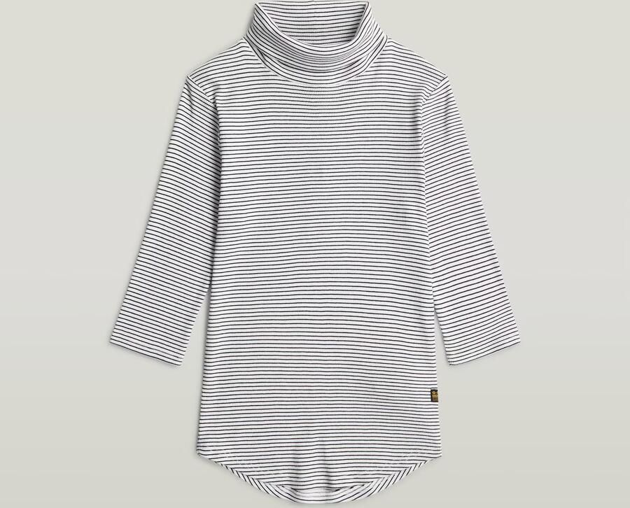 G-Star RAW Mock Striped Slim T-Shirt Meerkleurig Dames - Foto 3