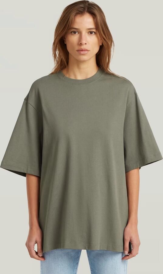 G-Star RAW Modern Basic Loose T-Shirt Groen Dames