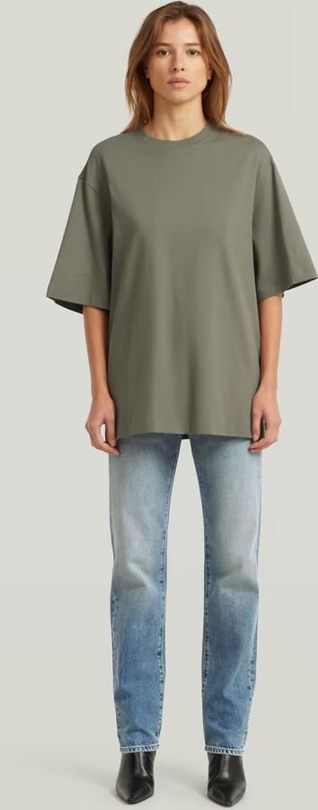 G-Star RAW Modern Basic Loose T-Shirt Groen Dames - Foto 7