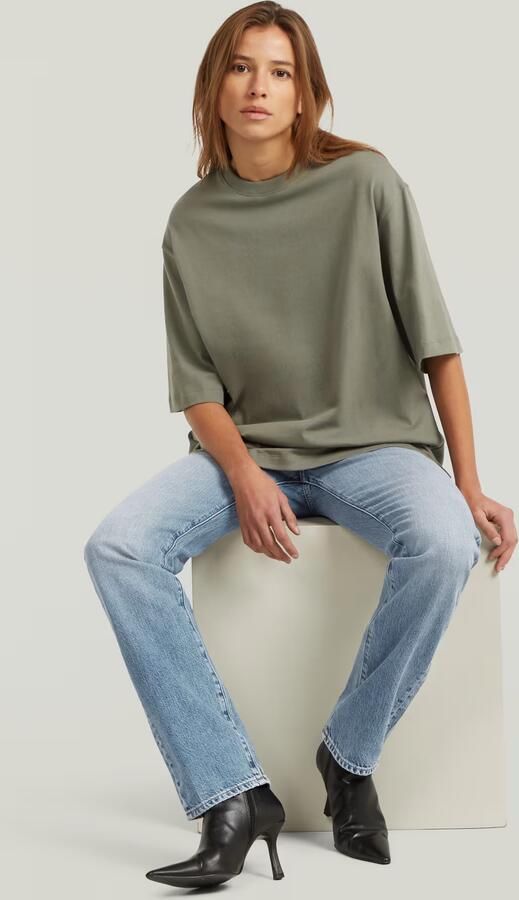 G-Star RAW Modern Basic Loose T-Shirt Groen Dames - Foto 5