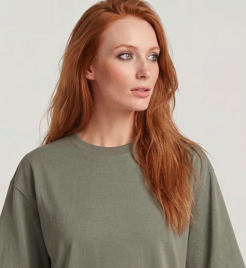 G-Star RAW Modern Basic Loose T-Shirt Groen Dames - Foto 3
