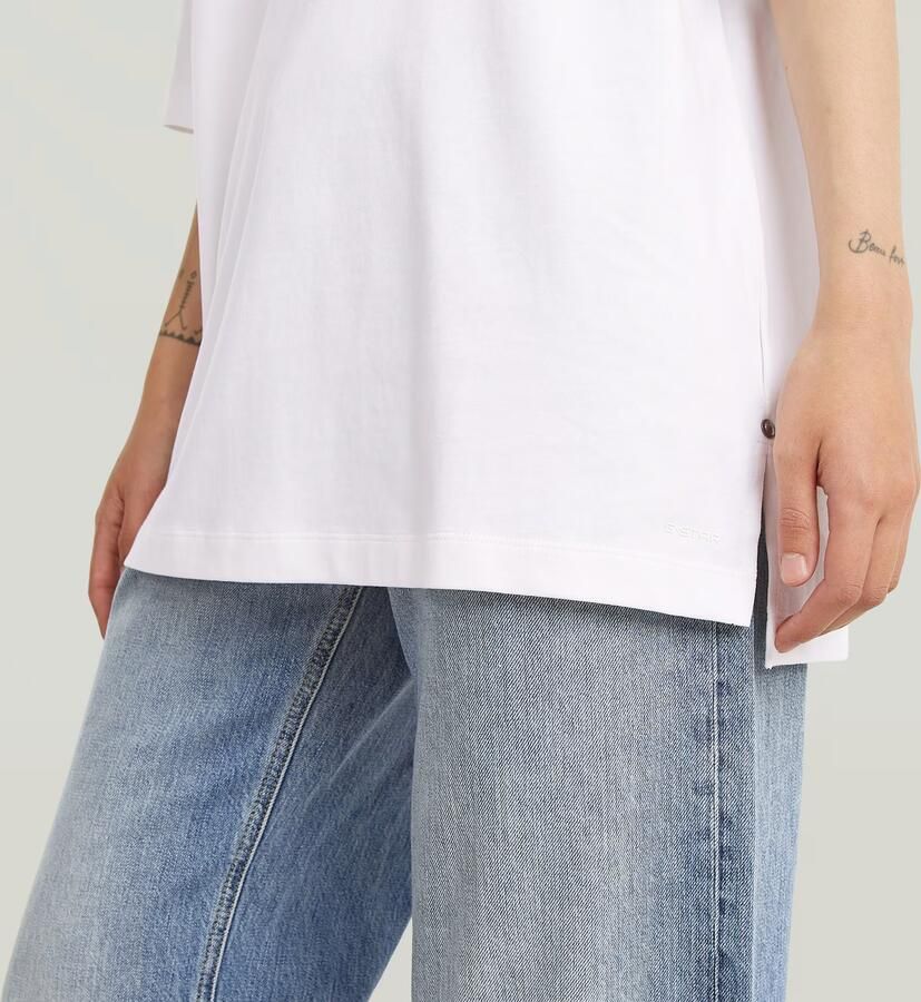 G-Star RAW Modern Basic Loose T-Shirt Wit Dames - Foto 3