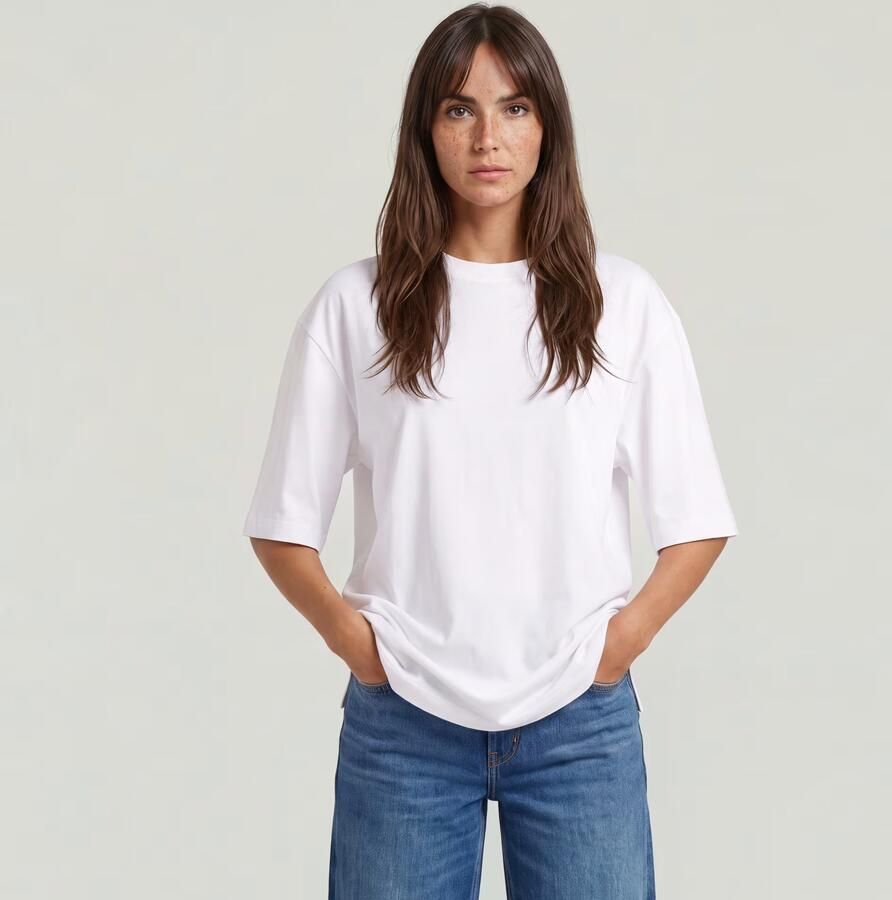 G-Star RAW Modern Basic Loose T-Shirt Wit Dames - Foto 3