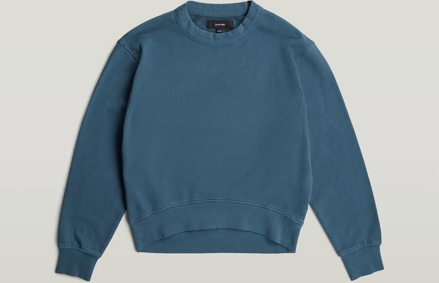 G-Star RAW Modern Basic Relaxed Sweater Midden blauw Dames - Foto 4