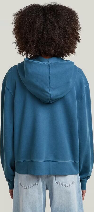 G-Star RAW Modern Basic Relaxed Zip Thru Hoodie Midden blauw Dames - Foto 5