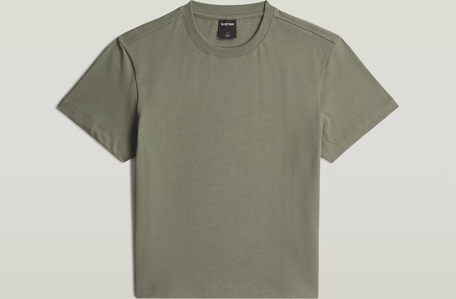 G-Star RAW Modern Basic T-Shirt Groen Dames