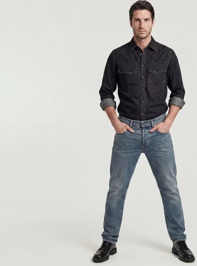 G-Star RAW Morry FWD Regular Tapered Jeans Donkerblauw Heren - Foto 11