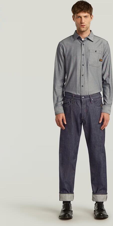 G-Star RAW Morry FWD Regular Tapered Selvedge Jeans Donkerblauw Heren - Foto 4