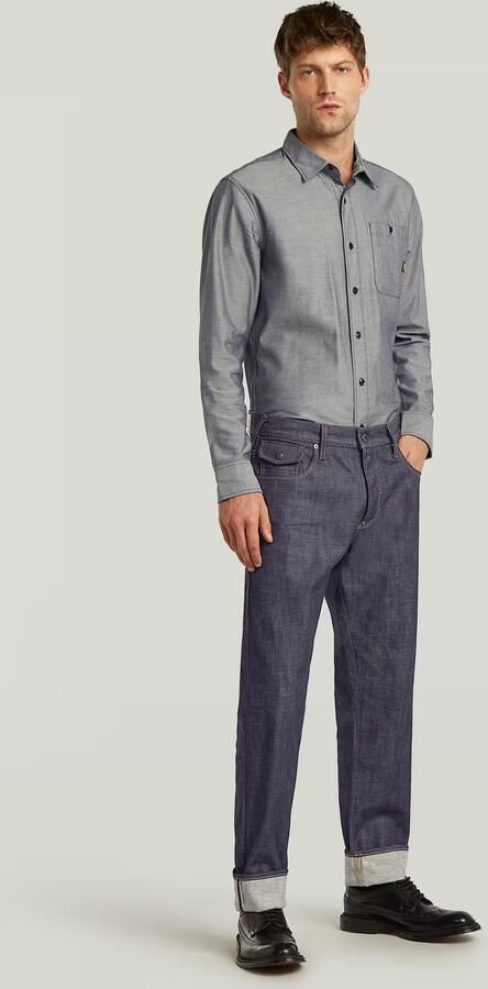 G-Star RAW Morry FWD Regular Tapered Selvedge Jeans Donkerblauw Heren - Foto 5