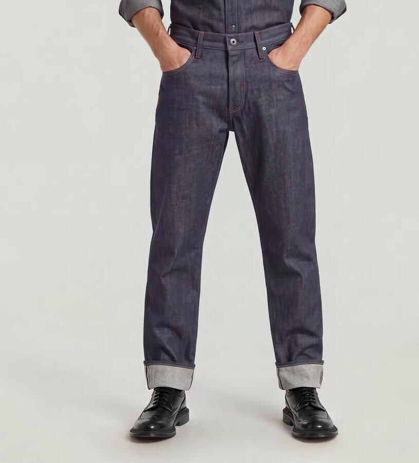 G-Star RAW Morry FWD Regular Tapered Selvedge Jeans Donkerblauw Heren - Foto 5