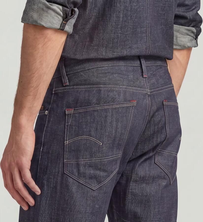 G-Star RAW Morry FWD Regular Tapered Selvedge Jeans Donkerblauw Heren - Foto 4
