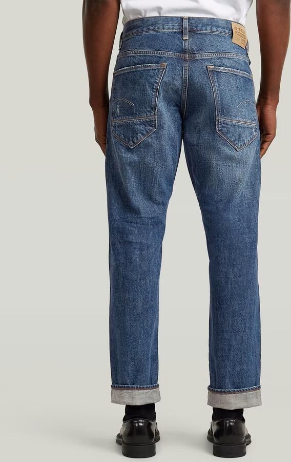 G-Star RAW Morry FWD Regular Tapered Selvedge Jeans Midden blauw Heren - Foto 6