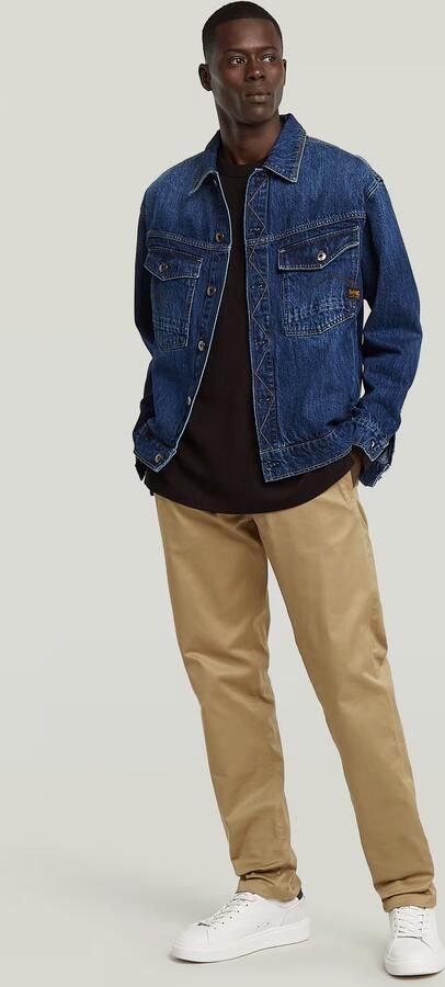 G-Star Raw Tapered fit chino met ceintuurlussen model 'Morry' - Foto 5