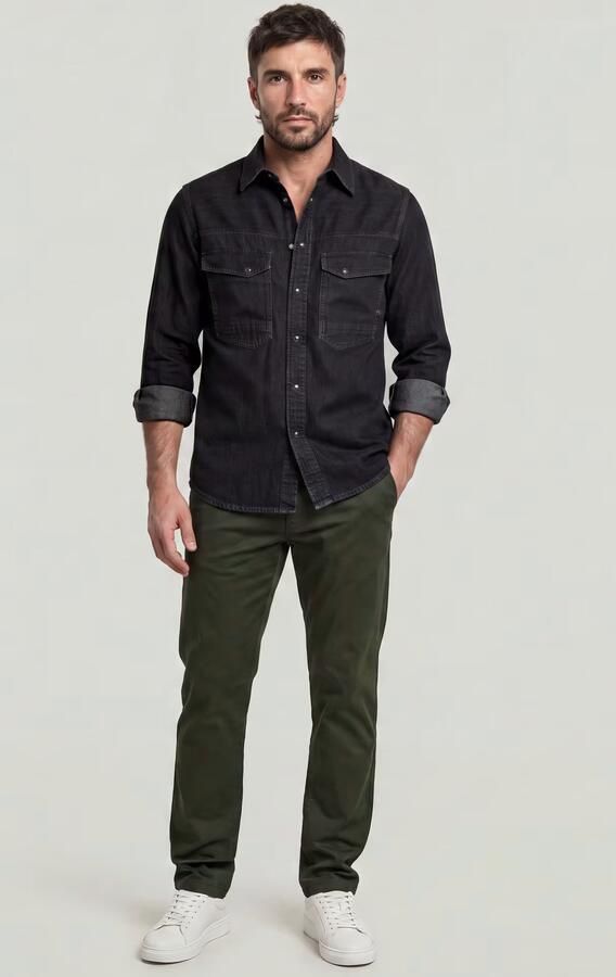 G-Star RAW Morry Tapered Chino Grijs Heren - Foto 6