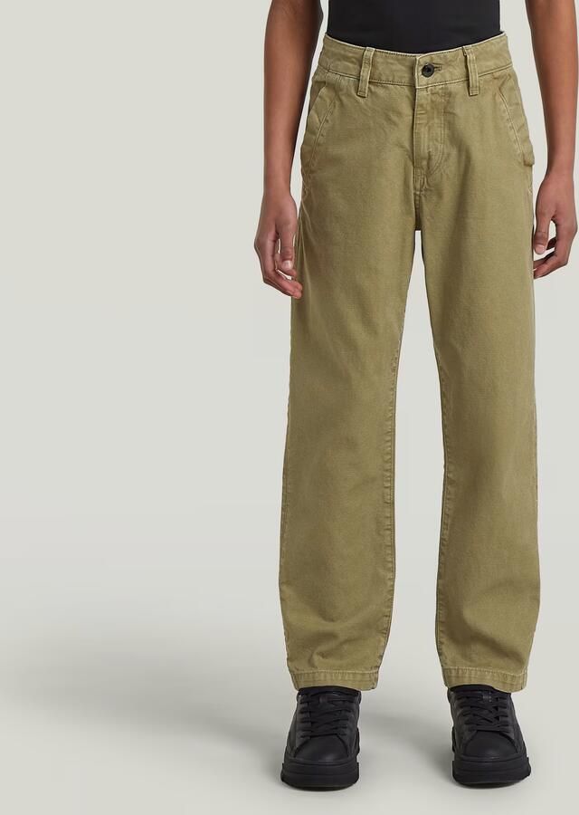G-Star RAW Morry Tapered Chino voor jongens Groen jongens