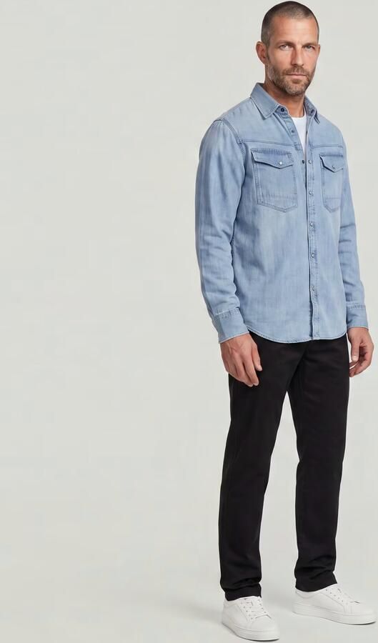 G-Star Raw Tapered fit chino met ceintuurlussen model 'Morry' - Foto 10