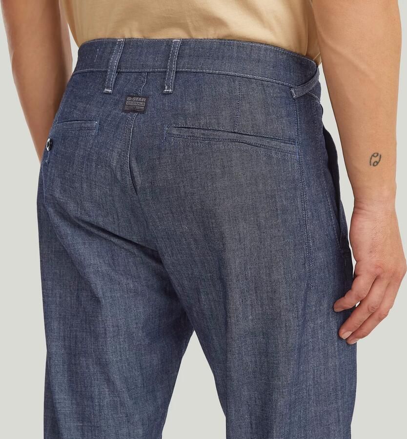 G-Star RAW Morry Tapered Denim Chino Donkerblauw Heren - Foto 4