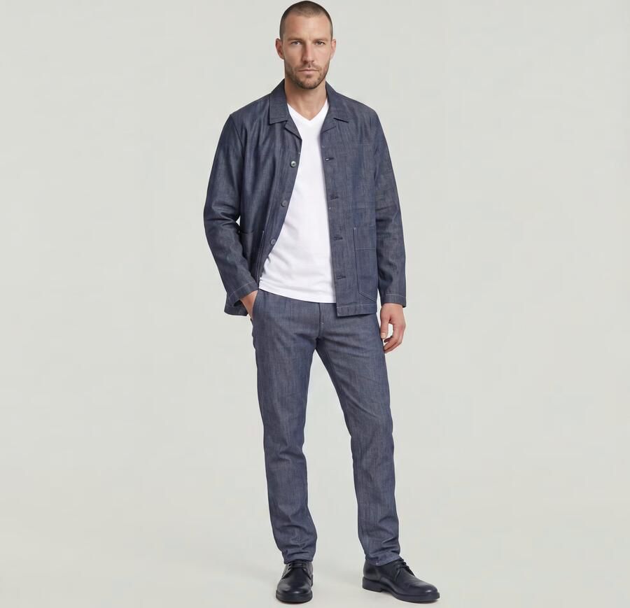 G-Star RAW Morry Tapered Denim Chino Donkerblauw Heren - Foto 8