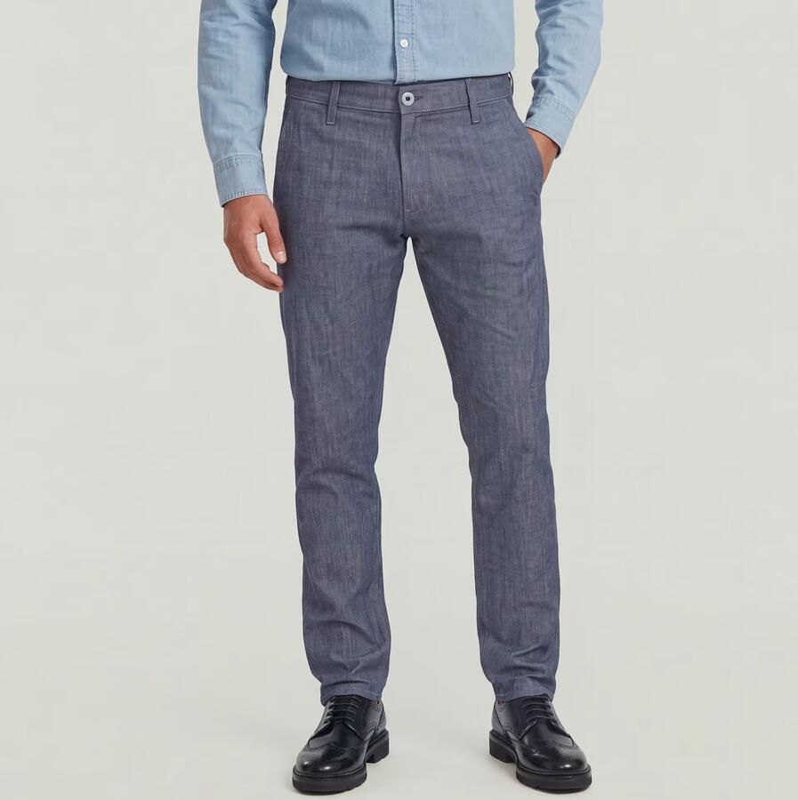 G-Star RAW Morry Tapered Denim Chino Donkerblauw Heren - Foto 4