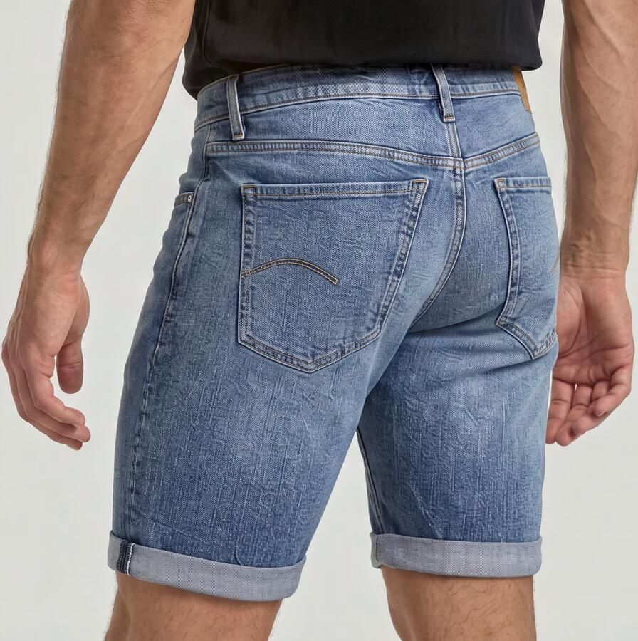 G-Star Raw Korte Broek D24430-D930 MOSA SHORT-H078 FADED SEA POINT BLUE - Foto 12