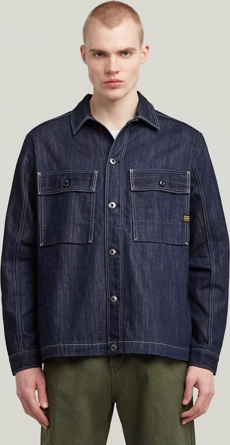 G-Star Raw Overhemd Lange Mouw D26462 D577 MOSA OVERSHIRT-D926 STAY RAW DENIM - Foto 6