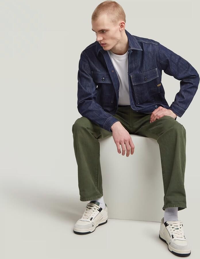 G-Star Raw Overhemd Lange Mouw D26462 D577 MOSA OVERSHIRT-D926 STAY RAW DENIM - Foto 3