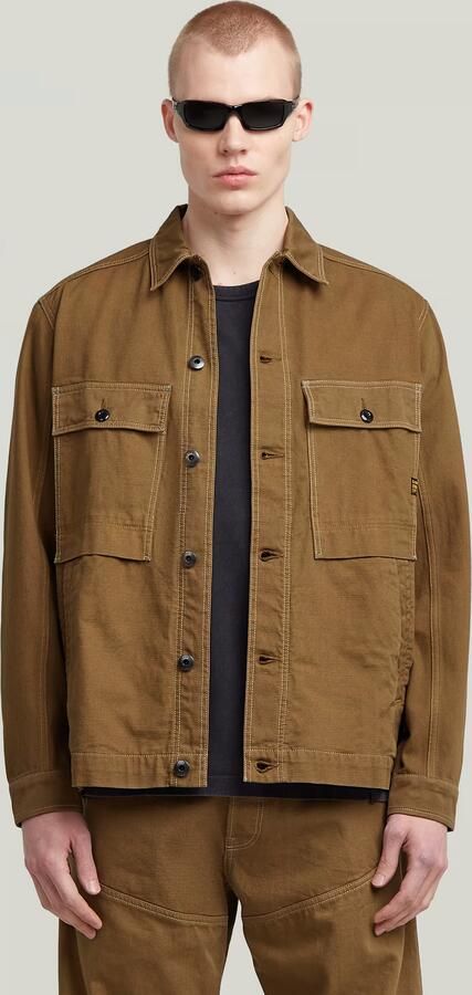 G-Star RAW Mosa Overshirt Bruin Heren - Foto 7