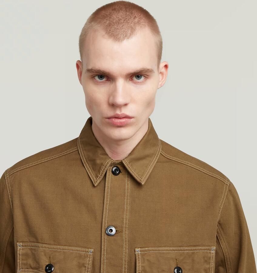 G-Star RAW Mosa Overshirt Bruin Heren - Foto 2