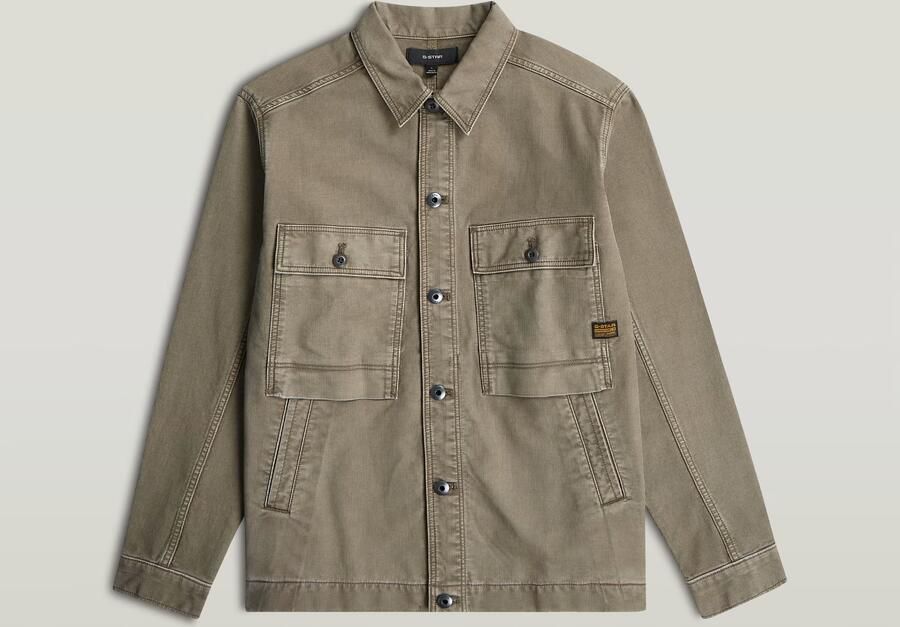 G-Star RAW Mosa Overshirt Bruin Heren - Foto 4