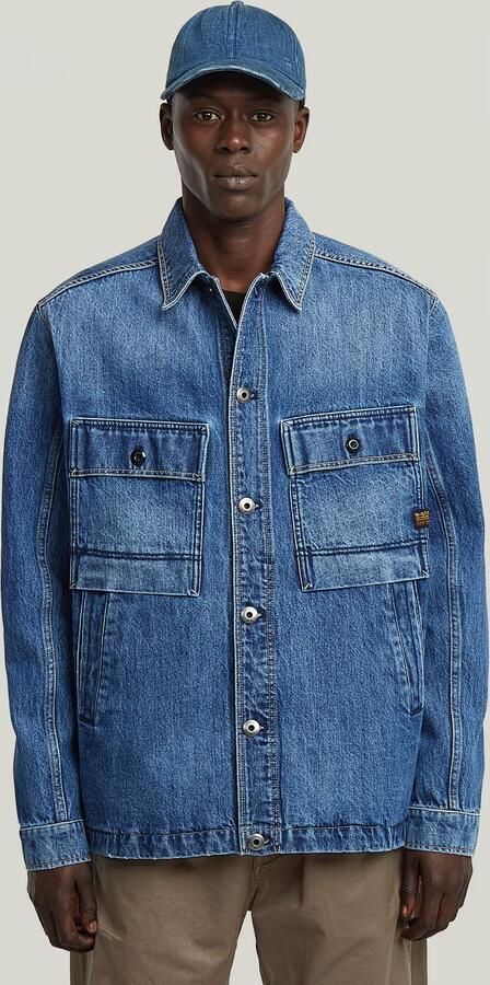 G-Star Raw Spijkerjack D26462-D788 MOSA OVERSHIRT-H127 WORN IN WATERWAYS