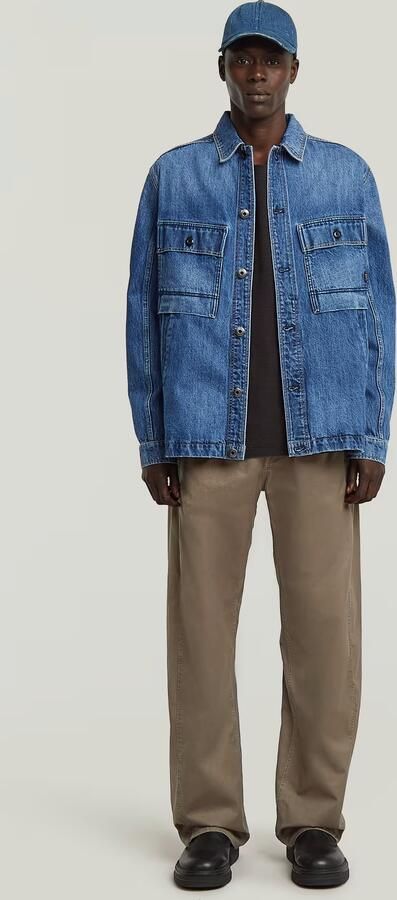 G-Star Raw Spijkerjack D26462-D788 MOSA OVERSHIRT-H127 WORN IN WATERWAYS - Foto 7