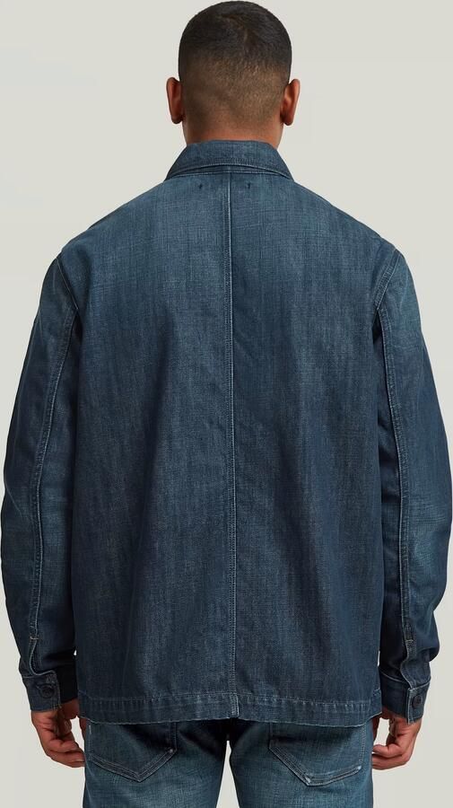 G-Star RAW Mosa Overshirt Donkerblauw Heren