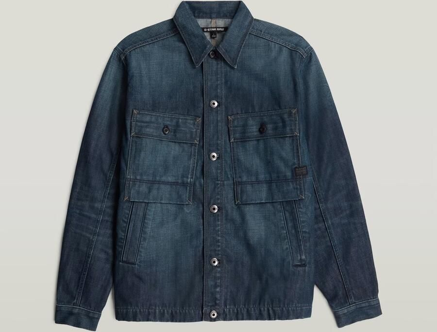 G-Star RAW Mosa Overshirt Donkerblauw Heren - Foto 4