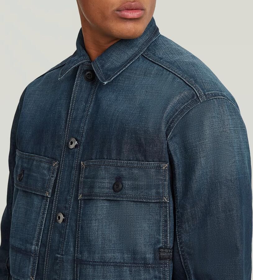 G-Star RAW Mosa Overshirt Donkerblauw Heren - Foto 3