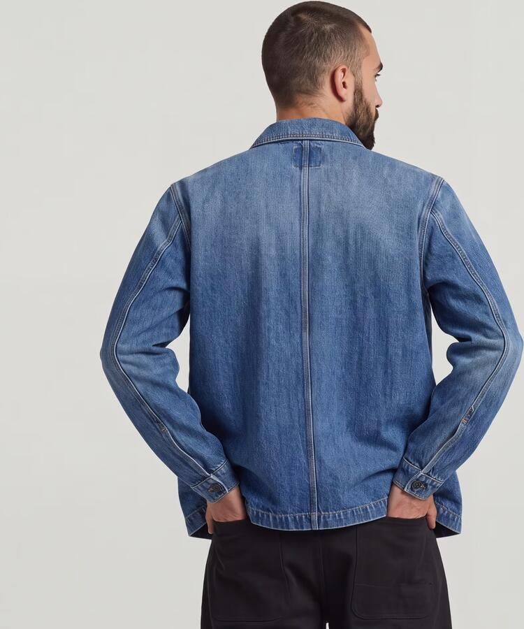 G-Star Raw Spijkerjack D26462-D788 MOSA OVERSHIRT-H127 WORN IN WATERWAYS - Foto 3