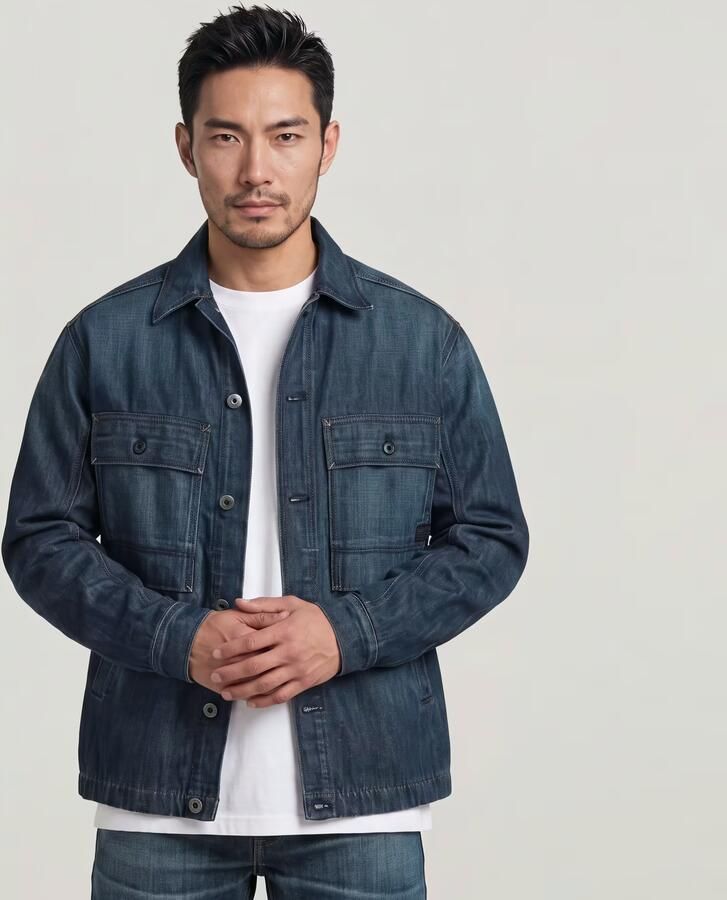 G-Star RAW Mosa Overshirt Donkerblauw Heren - Foto 5