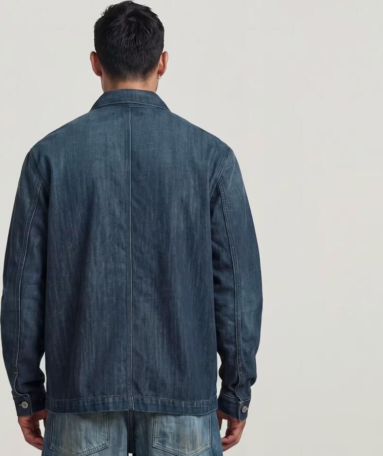G-Star RAW Mosa Overshirt Donkerblauw Heren - Foto 4