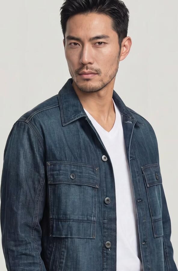 G-Star RAW Mosa Overshirt Donkerblauw Heren - Foto 6