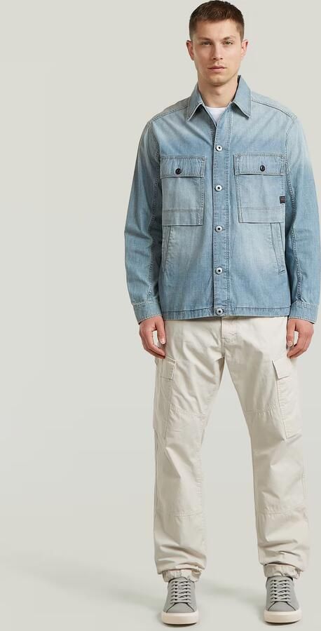 G-Star RAW Mosa Overshirt Lichtblauw Heren - Foto 3