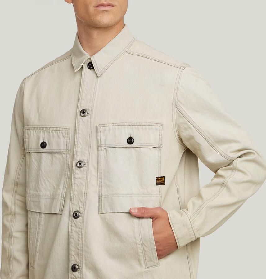 G-Star RAW Mosa Overshirt Lichtblauw Heren - Foto 3