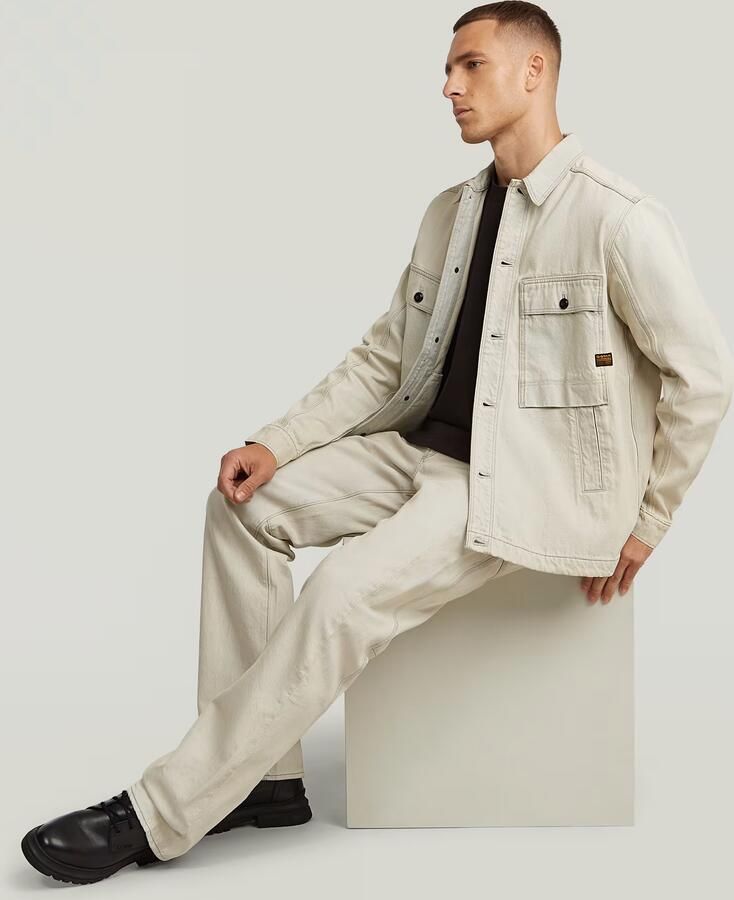 G-Star RAW Mosa Overshirt Lichtblauw Heren - Foto 4