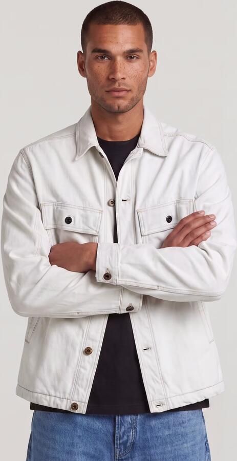 G-Star RAW Mosa Overshirt Lichtblauw Heren - Foto 6
