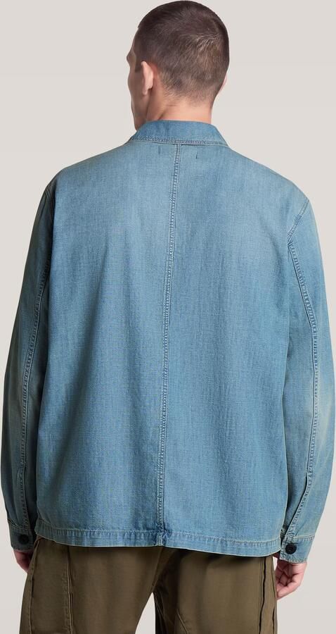G-Star RAW Mosa Overshirt Lichtblauw Heren - Foto 5