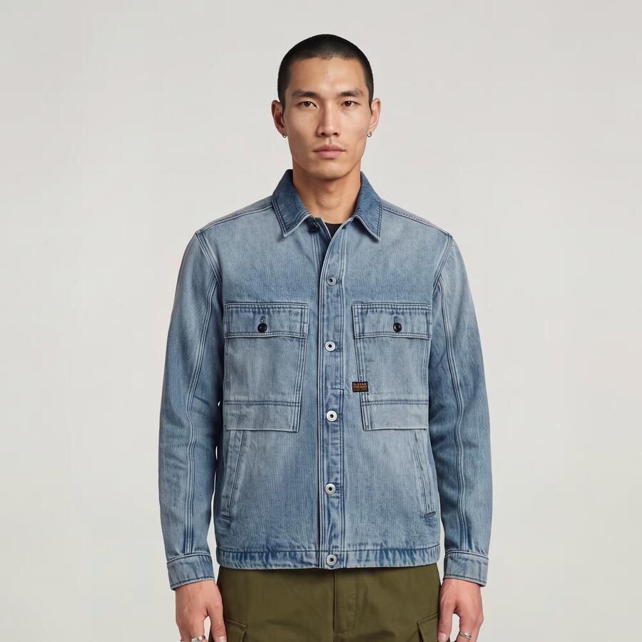 G-Star Raw Jeansjack met borstzakken model 'Mosa' - Foto 4